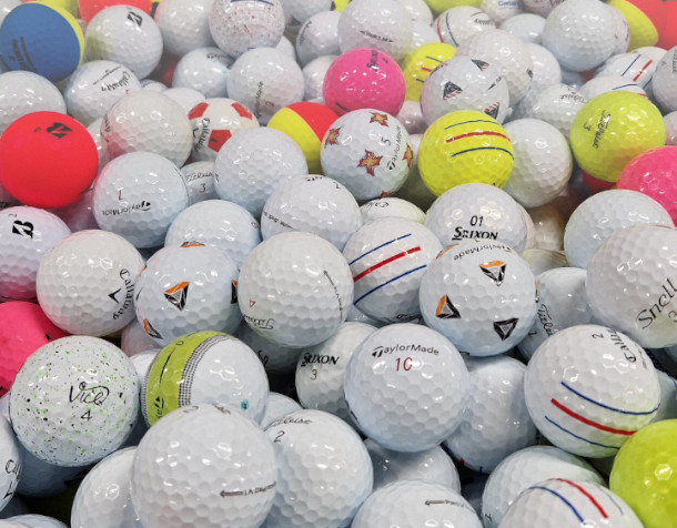 100-tals begagnade golfbollar i toppkvalitet