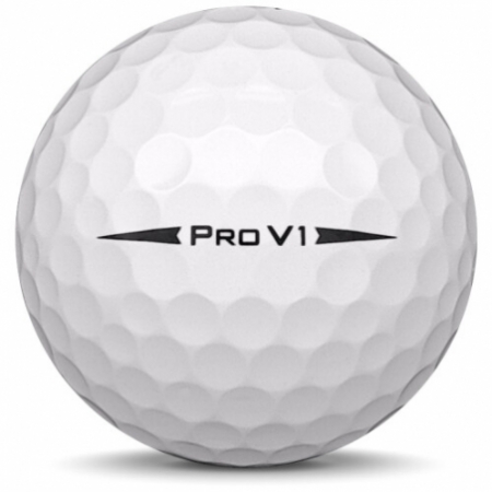 GolfbollenTitleist Pro v1 i 2018 års modell.