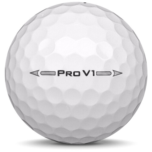Golfboll av modellen Titleist Pro v1 Practice i tidigare års versioner med vit färg