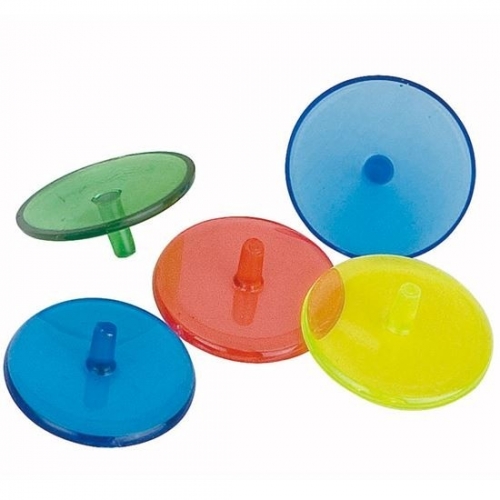 12 stycken bollmarkörer i plast i blandade färger
