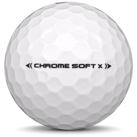 Golfbollen Callaway Chrome Soft X i årsmodell 2021.