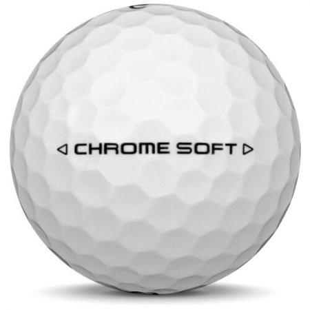 Golfbollen Callaway Chrome Soft i årsmodell 2025.