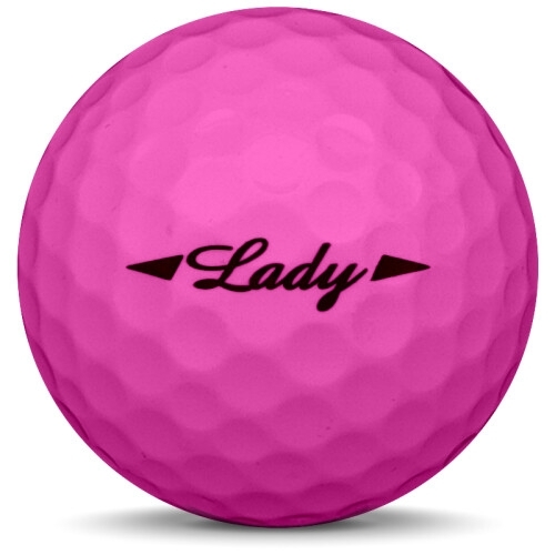 Golfboll av modellen Bridgestone Lady i rosa färg från sidan