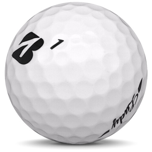 Golfboll av modellen Bridgestone Lady i vit färg sned bild