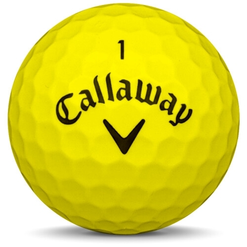 Golfboll av modellen Callaway Mix i gul färg