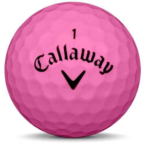 Golfboll av modellen Callaway Solaire i rosa färg framifrån