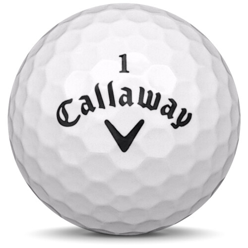 Golfboll av modellen Callaway Speed Regime 3 i vit färg framifrån