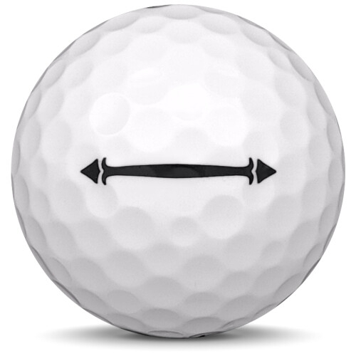 Golfboll av modellen Nike Mojo i vit färg framifrån