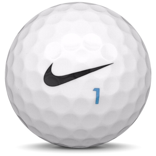 Golfboll av modellen Nike RZN White i vit färg framifrån