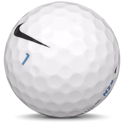 Golfboll av modellen Nike RZN White i vit färg sned bild