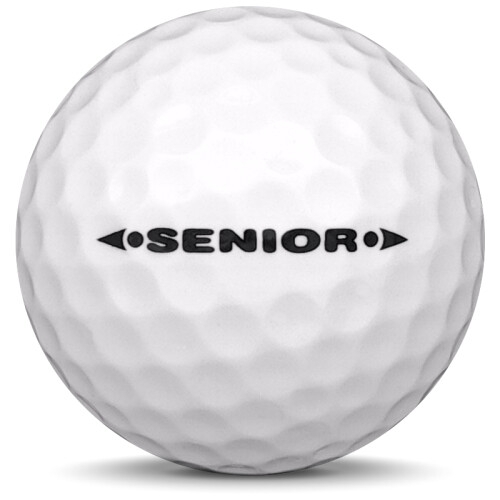 Golfboll av modellen Others MG Senior i 2019 års version med vit färg från sidan