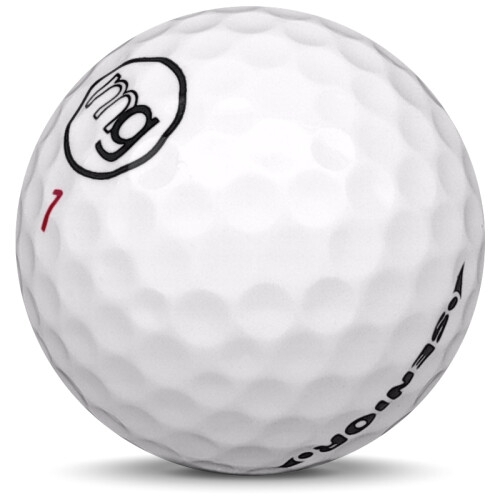 Golfboll av modellen Others MG Senior i 2019 års version med vit färg sned bild