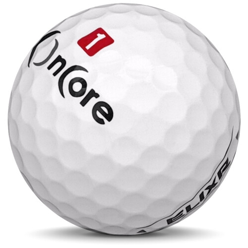 Golfboll av modellen Others OnCore ELIXR i 2020 års version med vit färg sned bild