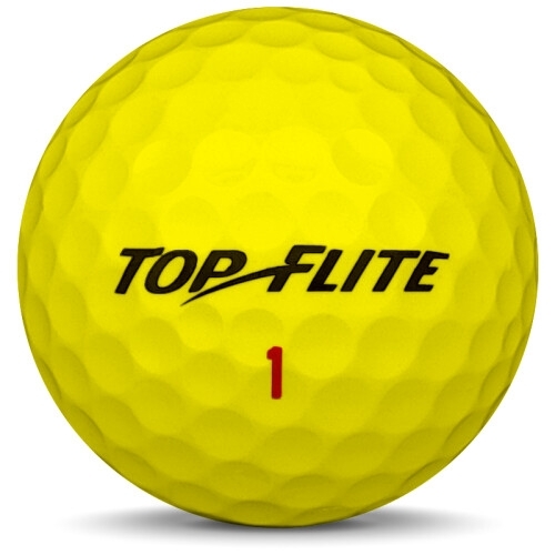 Golfboll av modellen Others Top-Flite Mix i gul färg