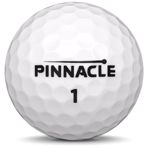 Golfboll av modellen Pinnacle Soft i 2018 års version med vit färg sned bild