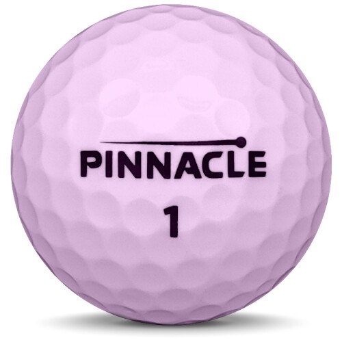 Golfboll av modellen Pinnacle Soft Lady i 2018 års version med rosa färg framifrån
