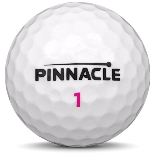 Golfboll av modellen Pinnacle Soft Lady i 2018 års version med vit färg framifrån
