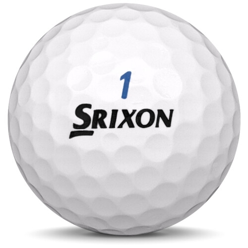 Golfboll av modellen Srixon AD 333 i vit färg framifrån