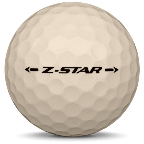 Golfboll av modellen Srixon Z-Star i 2018 års version med limited edition färg från sidan