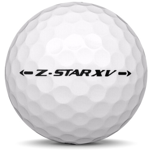 Golfboll av modellen Srixon Z-Star XV i 2018 års version med vit färg från sidan