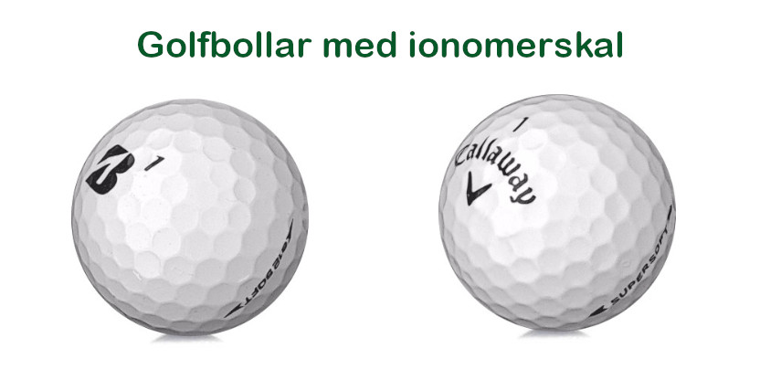 golfbollar med ionomerskal