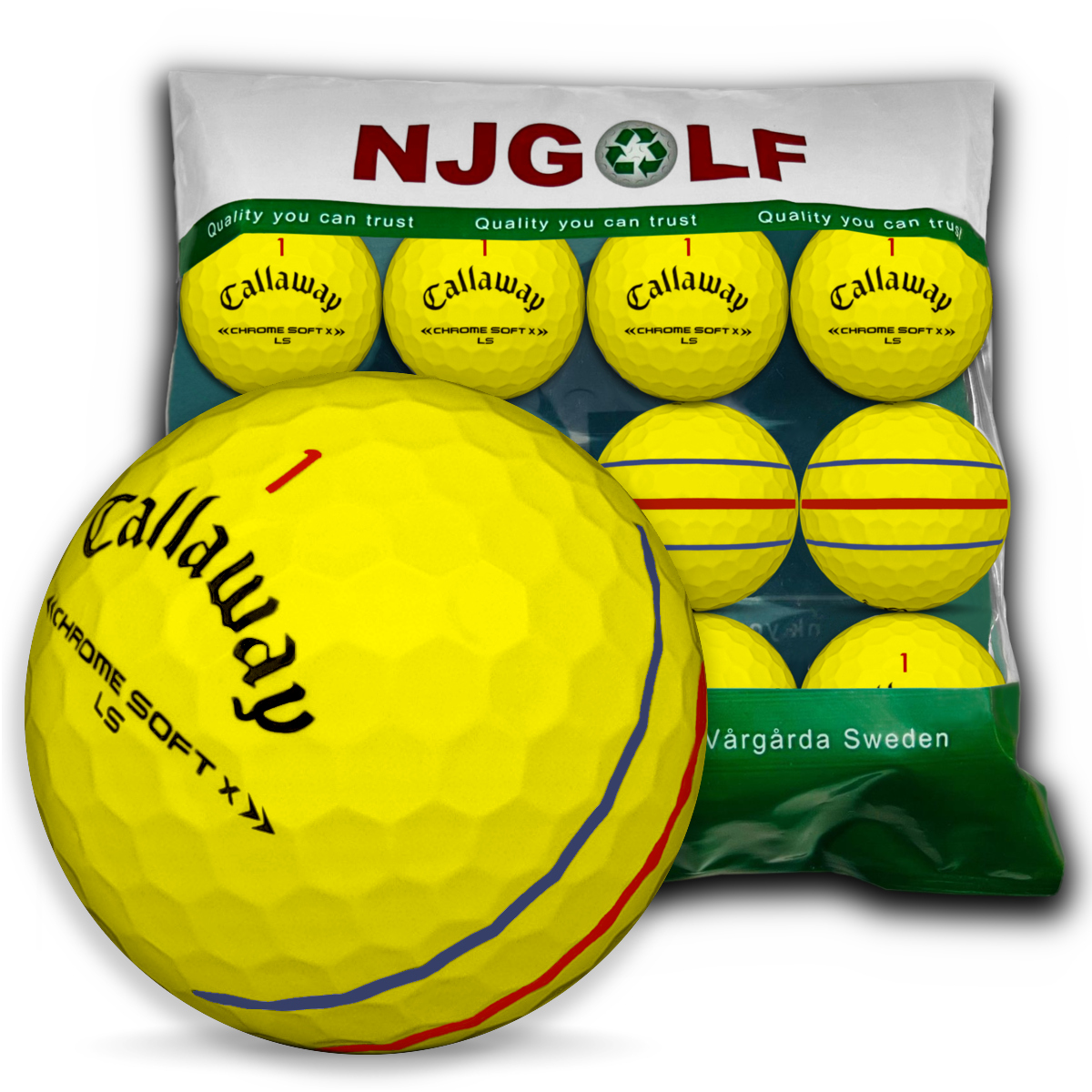 Callaway Chrome Soft X LS Triple Track Gul