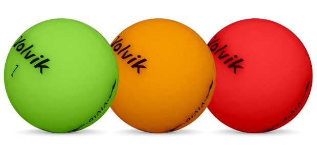 Volvik VIVID golfbollar i olika färger